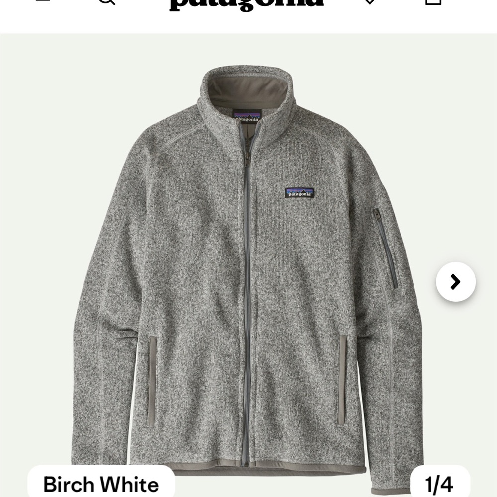 Patagonia Gray Full-Zip Fleece Jacket